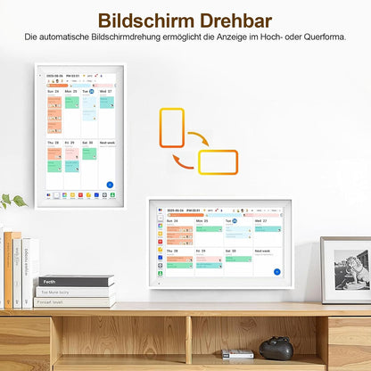 Digitale Kalender – Familieplanner – Slimme Agenda – Elektronische Planner – Wandkalender – 15,6 Inch Touchscreen – Full HD 1920x1080 – 64 GB Opslag