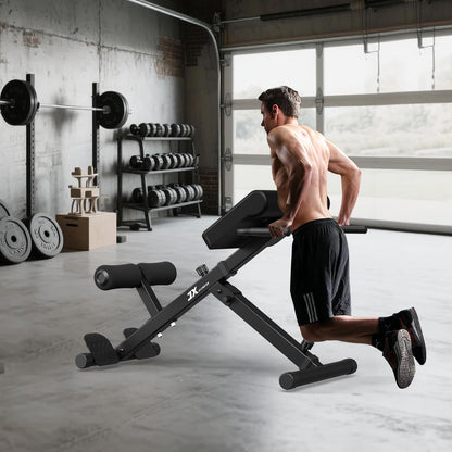 Hyperextension Bank – Roman Chair – Back Extension Bank – Rugtrainer – Fitnessbank – Verstelbare Hellingshoek – Inklapbaar & Ruimtebesparend