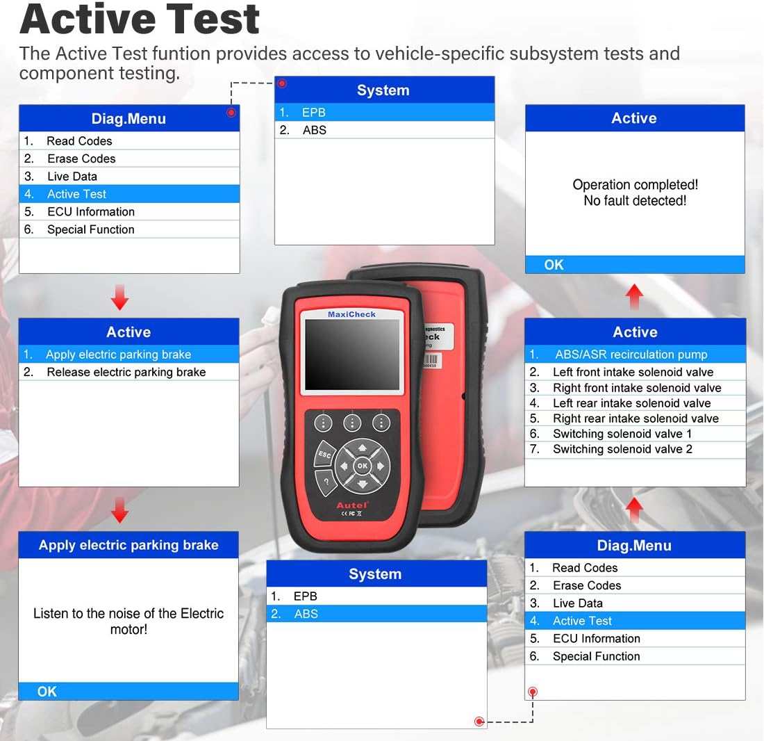 Autel MaxiCheck Pro OBD2 Scanner Voor ABS Rembloeding, Oliereset, SRS, SAS, EPB, BMS, DPF Voor Specifieke voertuigen, NIET Universeel