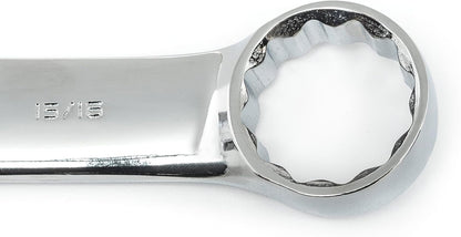 Stubby Ringsleutelset – Ringsleutelset – Steeksleutelset – Moersleutelset – Sleutelset SAE Metrisch – 20-delig Compact – Roestvrij Gelegeerd Staal – 15° Offset Uiteinde