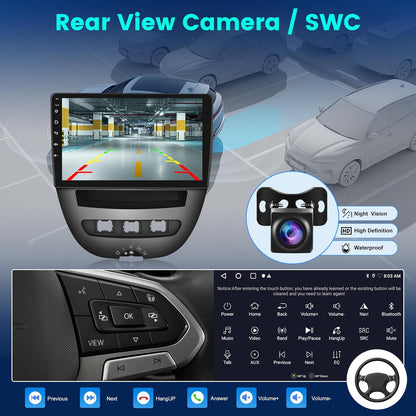 Autoradio – Multimediasysteem – Touchscreen Radio – Navigatiesysteem – Inbouwstereo Voor Auto's 2004-2014 – 10,1 Inch Touchscreen – Draadloze CarPlay & Android Auto