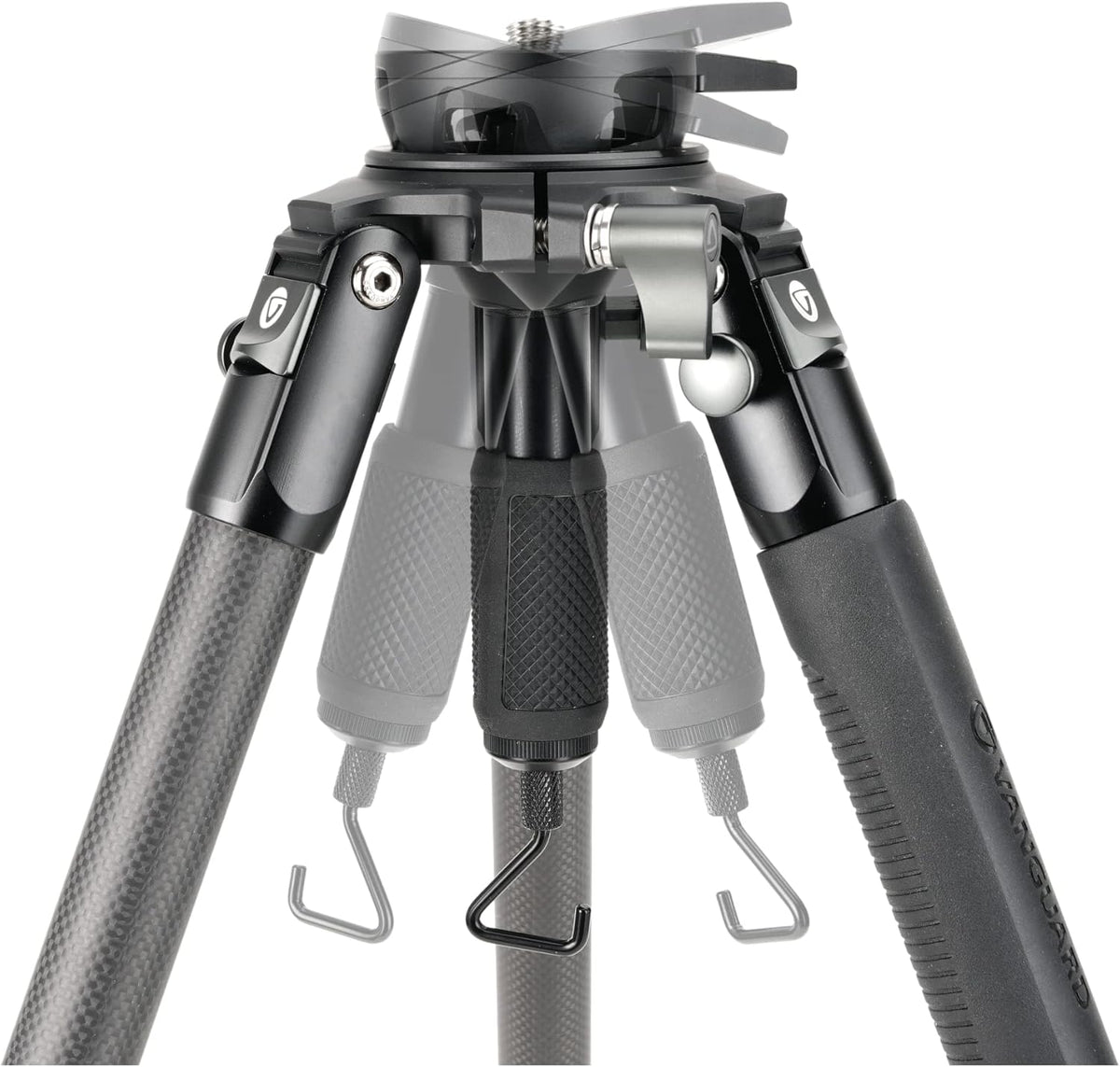 Vanguard Alta Pro 3VRL 303CV20 Carbon Video statief tot 180 cm met kogelkop en nivelleringsvoet