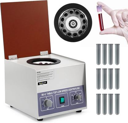 Laboratoriumcentrifuge – Centrifuge – Medische Centrifuge – Laboratoriumsapcentrifuge – Monstercentrifuge 12 x 20 ml – Instelbare Snelheid Tot 4000 rpm – Timer 0-120 Minuten