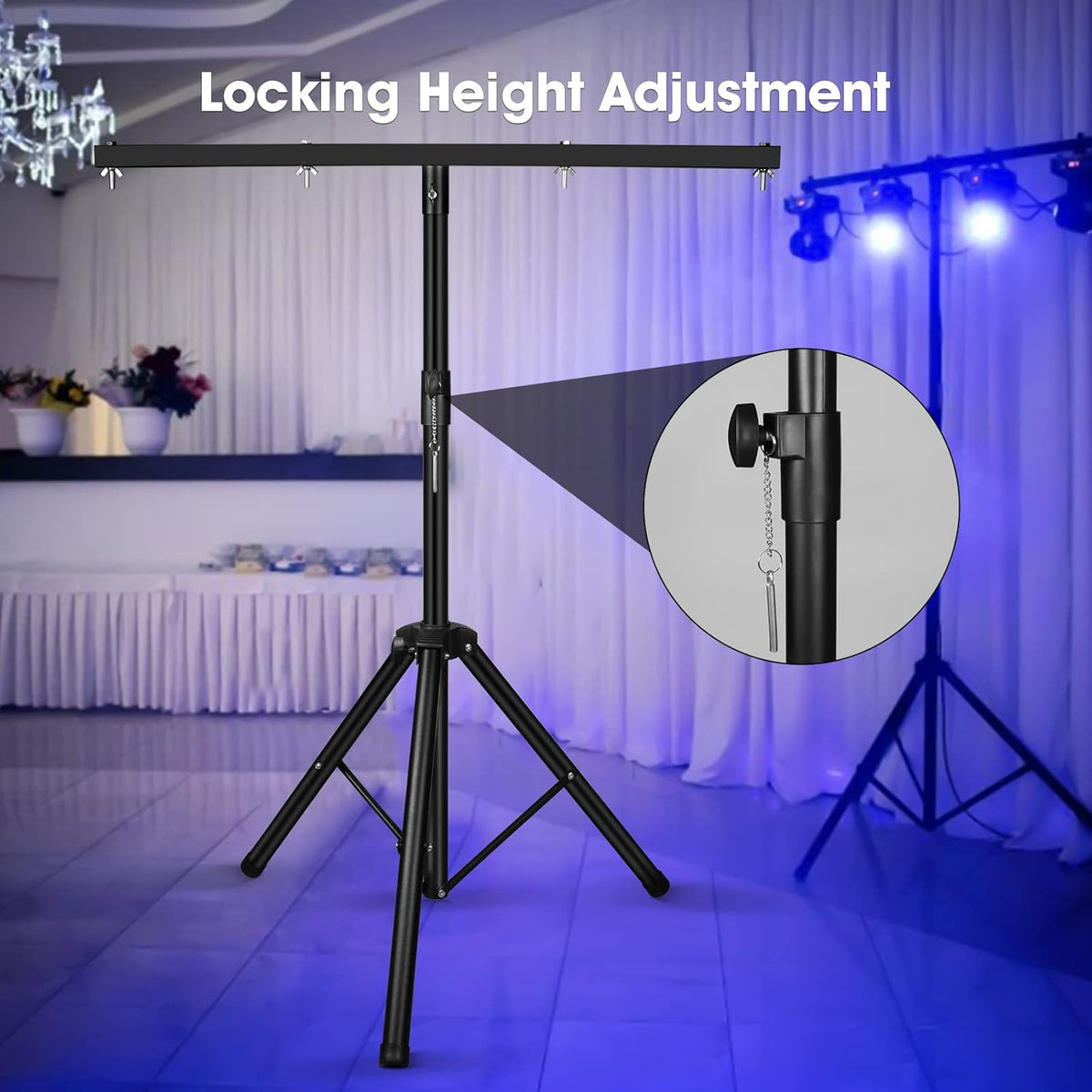 4pcs 14 * 6W RGBW LED Par Floodlight with Light Stand, DMX512 disco light stage light with remote control party light floodlight lighting Par LED light for stage DJ KTTV show bar Halloween - QUORE