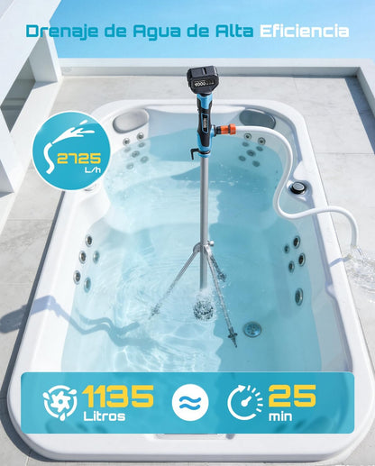 Seesii Regentonpomp draadloze staaf waterpomp met statief