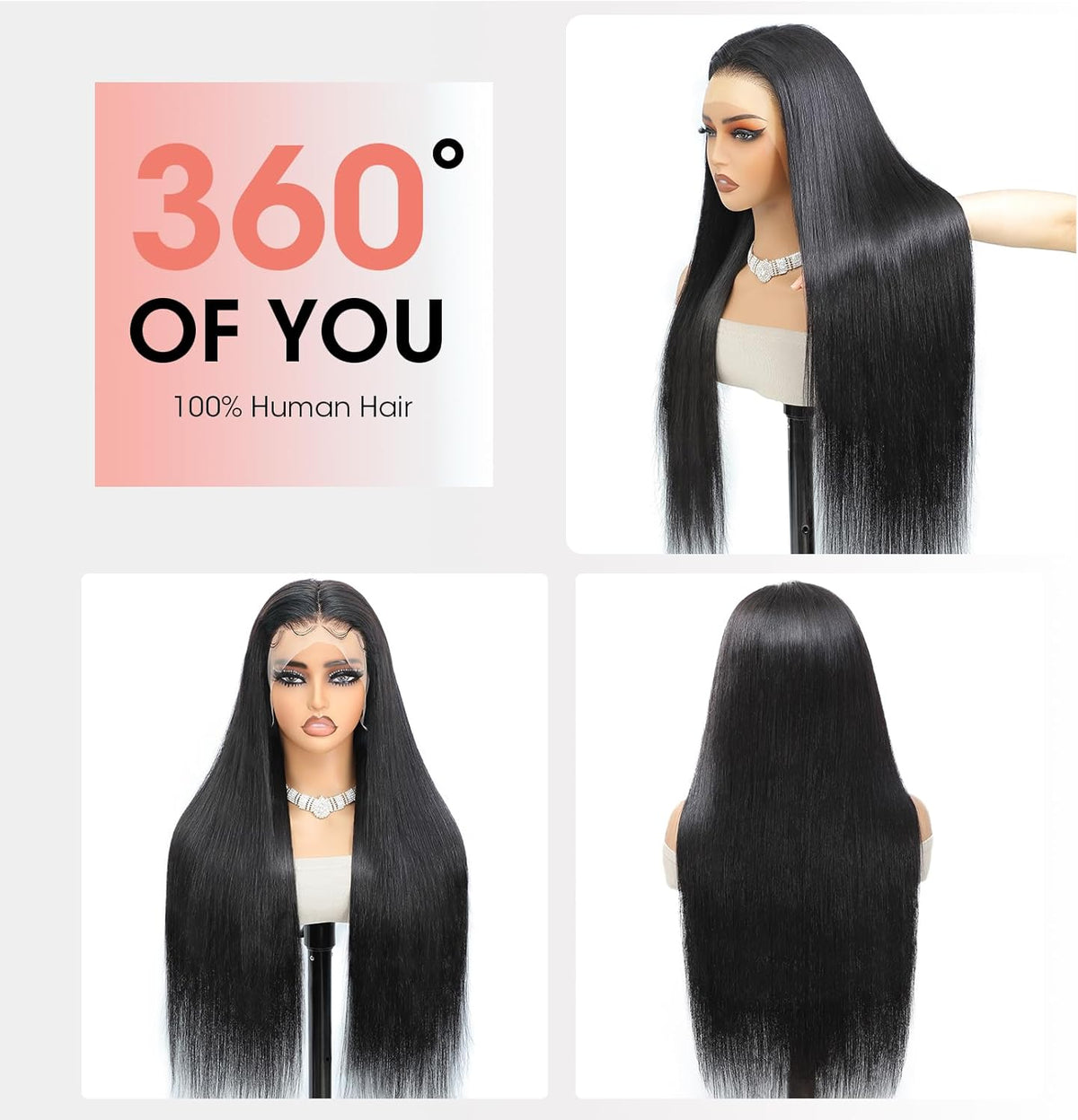 13x6 Front Lace Pruik – Pruik – Damespruik – Lace Front Pruik – Echthaar Pruik – 100% Echt Menselijk Haar – 180% Dichtheid
