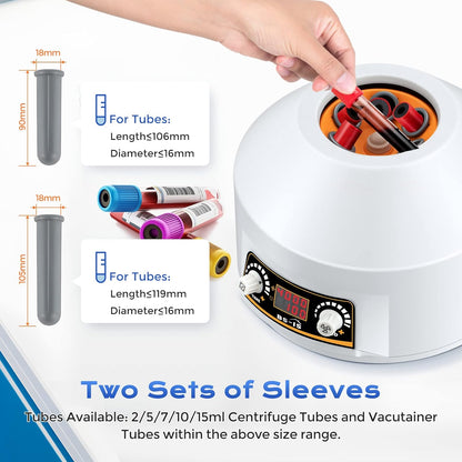 Centrifuge 6-Buis – Labcentrifuge – Laboratoriumcentrifuge – Monstercentrifuge – Monsterverwerkingscentrifuge – LED-Display – Transparant Deksel