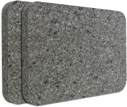 Akoestisch absorptiepaneel – Akoestisch paneel, Geluidsabsorptiepaneel, Geluiddempende plaat, Akoestische wandplaat – Gerecycled PET, NRC 0,85 – 2-delig pakket met Plafondophanging, 117 x 57 x 4 cm