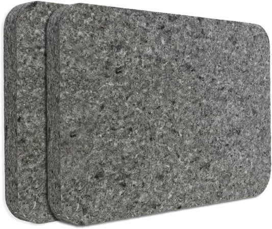 Akoestisch absorptiepaneel – Akoestisch paneel, Geluidsabsorptiepaneel, Geluiddempende plaat, Akoestische wandplaat – Gerecycled PET, NRC 0,85 – 2-delig pakket met Plafondophanging, 117 x 57 x 4 cm