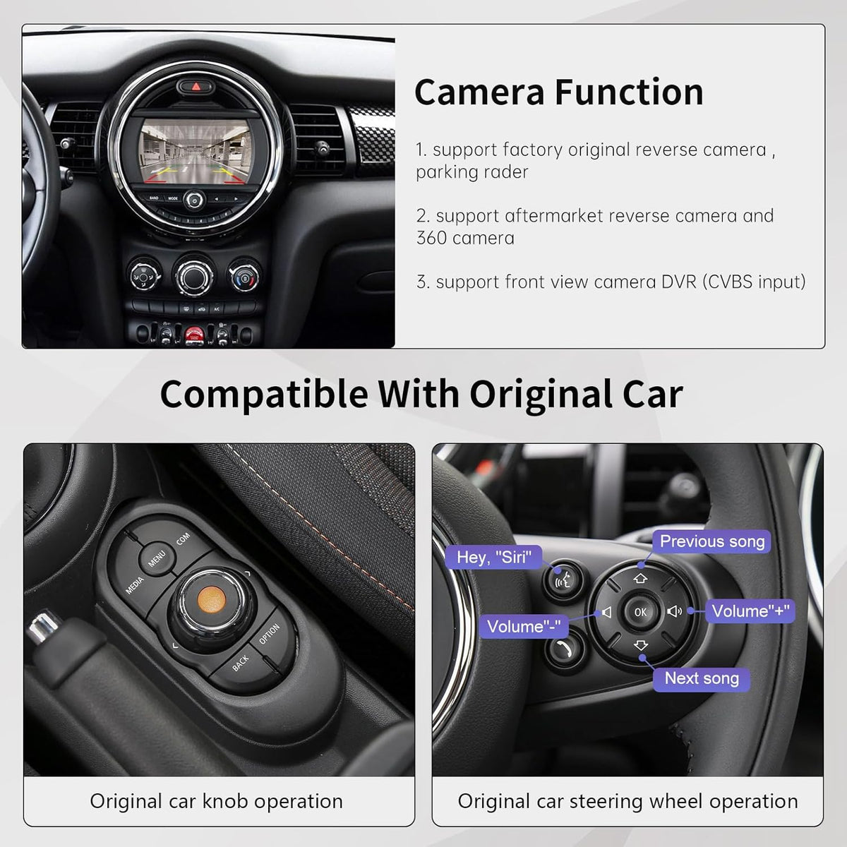 CarPlay Retrofit Kit – Draadloze CarPlay Adapter – Android Auto Interface – Multimedia Upgrade – Auto Smartphone Integratie – Eenvoudige Installatie Zonder Schermvervanging – Originele Bediening Met Knoppen