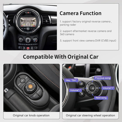 CarPlay Retrofit Kit – Draadloze CarPlay Adapter – Android Auto Interface – Multimedia Upgrade – Auto Smartphone Integratie – Eenvoudige Installatie Zonder Schermvervanging – Originele Bediening Met Knoppen