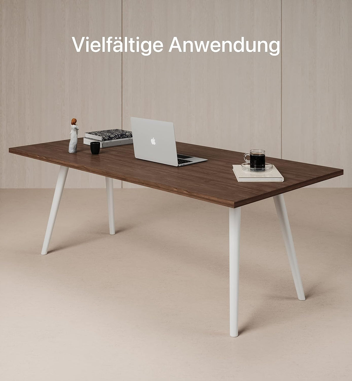 Desktronic Tafelblad 200 x 80 cm - Perfect voor het in hoogte verstelbare bureau, eettafels en meer - gemaakt in Europa - 25 mm stevig tafelblad duurzaam (eikenhout)