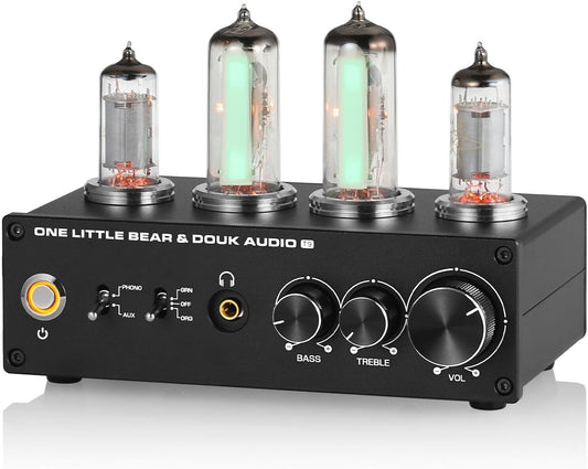 HiFi 6E2 Buizenvoorversterker Phono Preamp voor MM/MC Platenspelers Hoofdtelefoonversterker