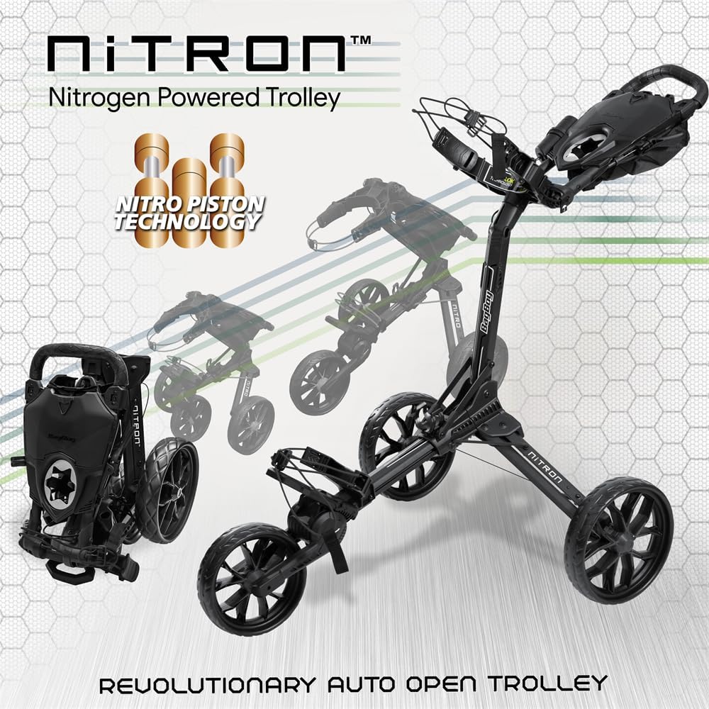 BAG BOY NITRON TROLLEY - MARINE/Houtskool