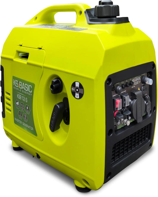 K&S Basic KSB 12i S Inverter-generator, kW 1.2, inverter-generator voor vissen, kamperen, USB-uitgang, benzinegenerator