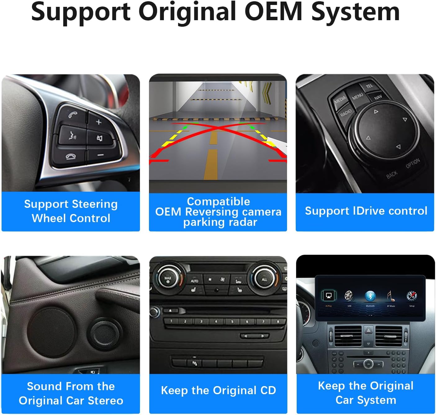 Ultra schmal 12,3 Zoll Android Auto Radio für Mercedes Benz C GLA Klasse W204 S204 Carplay Mulitmedia Player HD1920 * 720 2011-2014 BT Stereo Call Music (Linux 4.5/4.7 System)