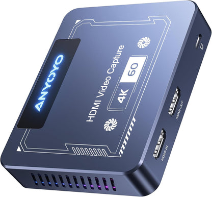 HDMI Video Grabber – Capture Card – Video Capture Card – HDMI Capture Card – Opnamekaart – 4K60 Pass-Through – Bijna Nul Latentie