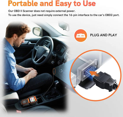 OBD2 Scanner – Auto Diagnosetool – Foutcode Lezer – Motor Testapparaat – CAN Diagnostic Scanner – 50.000+ DTC Foutcodes – Live Data Met Grafische Weergave