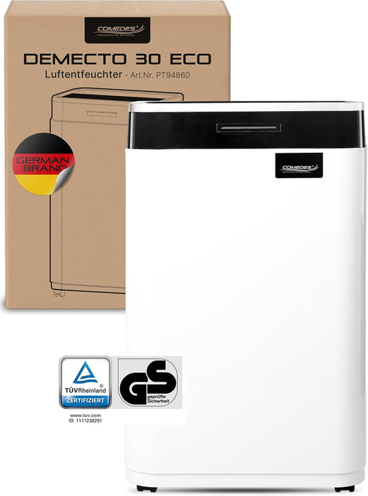 Luchtontvochtiger – Bouwdroger – Ontvochtiger – Luchtdroger – Kelderdroger – Max. 25 Liter Per 24 Uur – Voor Ruimtes Tot 100 m² / 230 m³