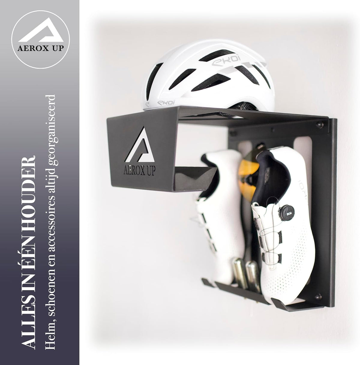 Fiets wandhouder - Fiets muurbeugel - Fiets ophangsysteem - Fietsrek wandmontage - Wandhouder fiets - Fiets ophangen muur - Fiets houder garage - Compact fiets ophangen binnen