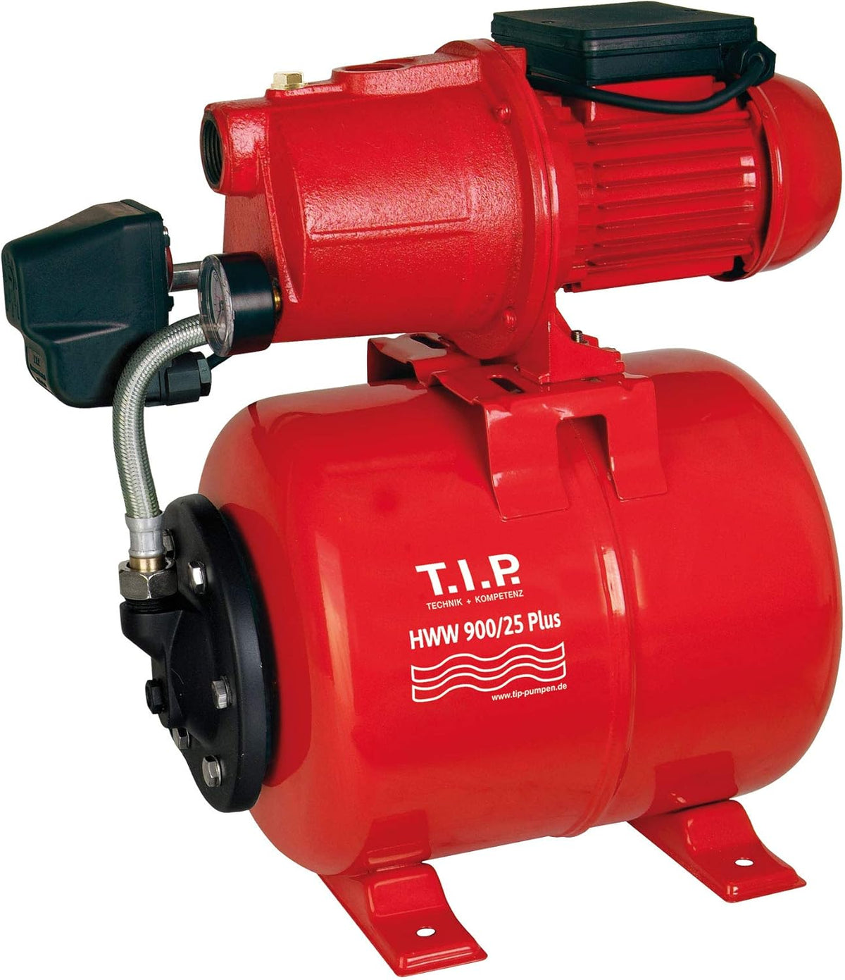 Hydrofoorpomp – Waterpomp – Drukverhoger – Sproeipomp – Waterdrukpomp – Gietijzeren Behuizing – 600W Motorvermogen – 18L Stalen Drukvat