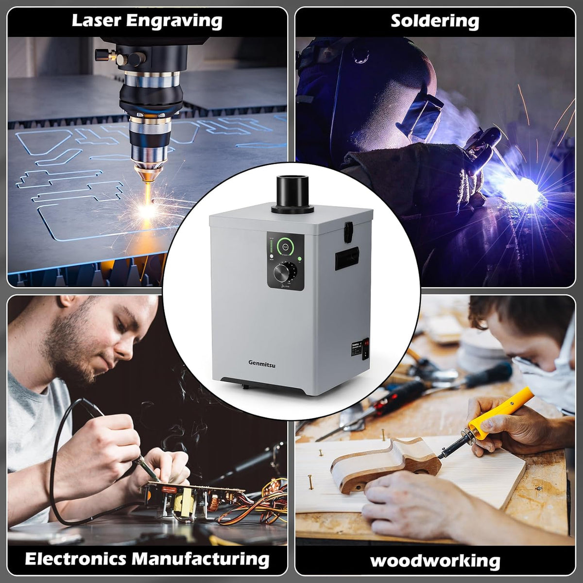 Rookafzuiger – Rookabsorber – Rookreiniger – Luchtzuiveraar – Rookafzuigsysteem – 4-Laags HEPA- En Actiefkoolfilter – UV-Functie