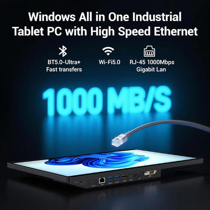 Panel PC Tablet All in One-HEIGAOLAPC Panel Tablet PC Win11 Pro, 15.6 Inch Industrial Touch Screen Monitor Computer, Celeron N5095, 8GB Ram 128GB ROM, 1920*1080 IPS, USB3.0*4, RS232, LAN, HDMI - QUORE