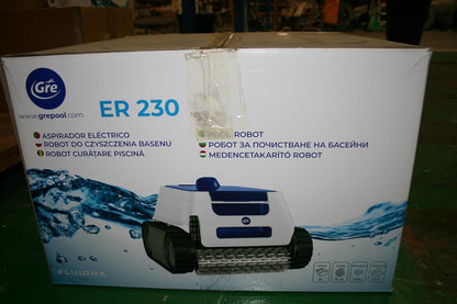 GRE ER230 - Elektrische zwembadrobot voor ingegraven zwembaden tot 9 x 4 m, reinigt bodem, wanden en waterlijn in 2u30