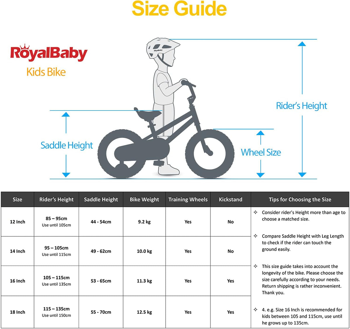 RoyalBaby Meisjes Kinderfiets Little Swan Fiets Kinderfietsen 12 Inch Roze