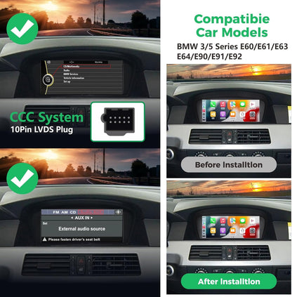 Autoradio – Draadloze Autoradio – Multimedia Speler – Auto Stereo – Inbouw Radio – Draadloze CarPlay & Android Auto – Snelle Opstarttijd – OEM Geluidskwaliteit