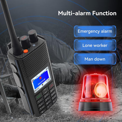 Retevis Ailunce H1 DMR Ham Radio, APRS/GPS Radiocommunicatie, Realtime Locatie Tracking, Talk Alias, Type-C Oplaadbaar, Dual Band Walkie Talkie voor Ham Event (1 Stuk)
