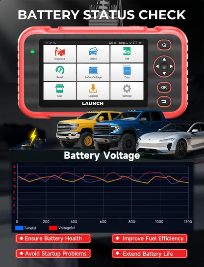 Launch CRP129I V2.0 OBD2 scanner 4 systeem auto diagnostisch gereedschap met 12 reset, motor transmissie ABS SRS, levenslange gratis update, ABS/SAS/olie/BAT/DPF/TPMS reset auto VIN diagnostische