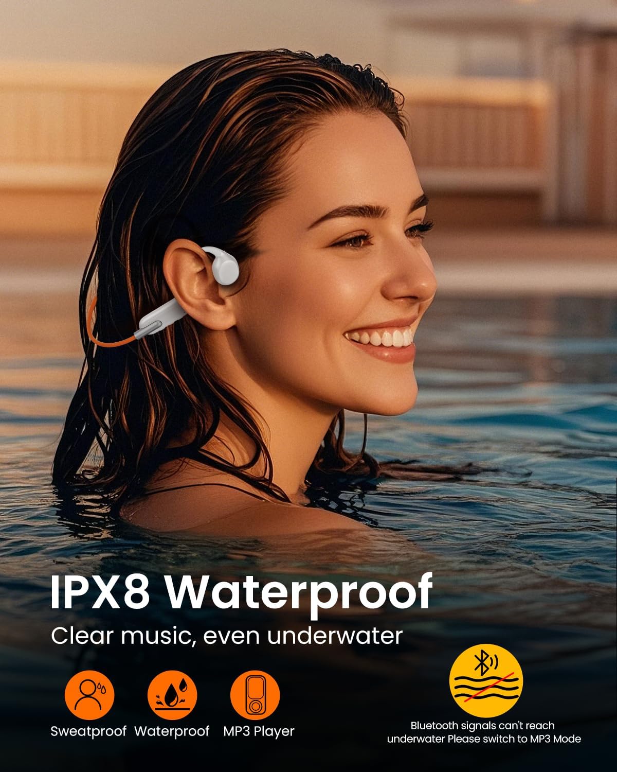 Bone Conduction Headphones – Botgeleiding Koptelefoon – Draadloze Koptelefoon – Sport Koptelefoon – Waterdichte Headset – Waterdicht Ontwerp – Comfortabel & Veilig