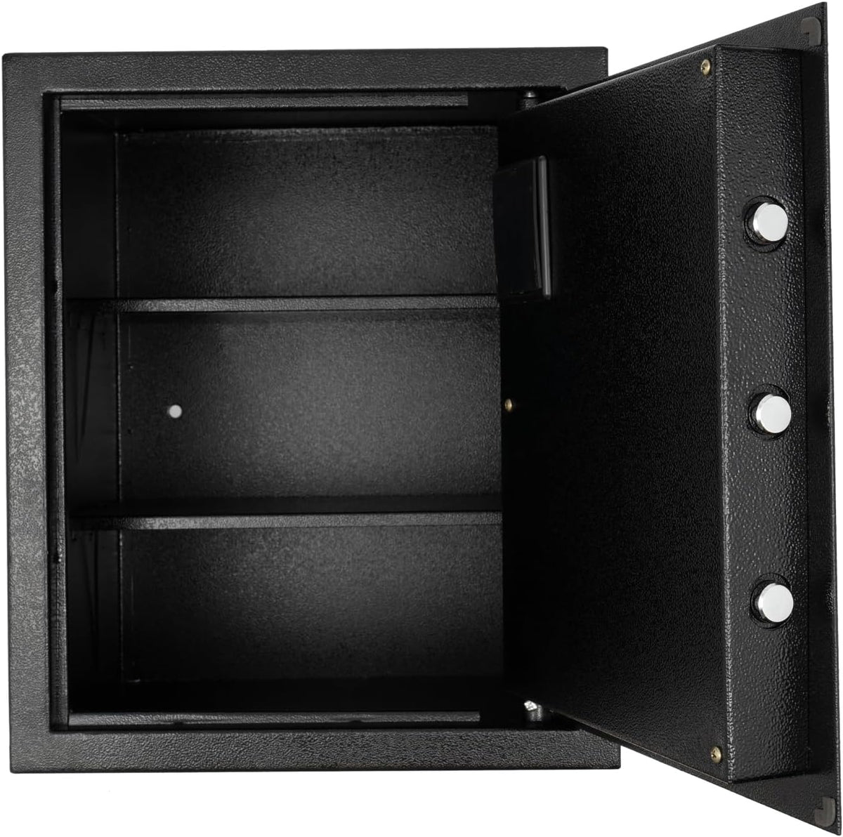 45L Safe Box, Household Safe, Fireproof, Furniture Safe with Key, Electronic Money Cabinet, Fireproof and Key with Combination Lock, Steel Plate, Safe, Document Safe, Wall Safe - QUORE