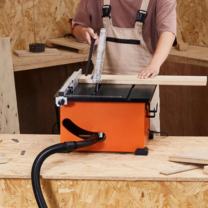 VEVOR Table Saw 210 mm Compact Portable 1200 W Maximum Cutting Power 225 mm 4800 rpm with 24 Teeth Carpentry Farm