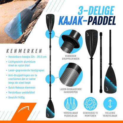 Bluefin Scout en Ranger Opblaasbare Kajak | Opblaasbare Kano Alternatief | Verkrijgbaar in twee Maten - Scout 1-Persoons Kajak en Ranger 2-Persoons Kajak