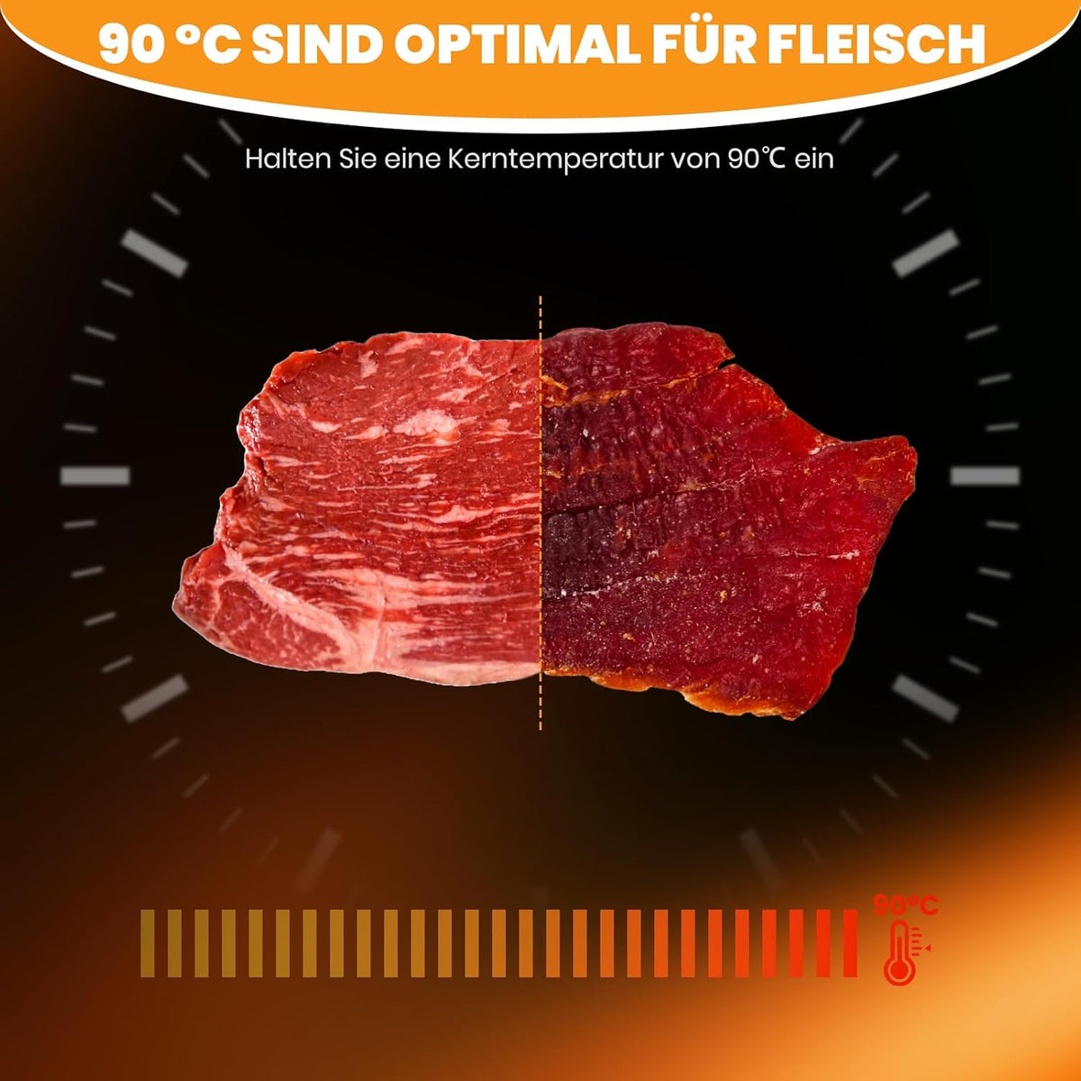 Voedseldehydrator, 12 roestvrijstalen trays, 10,9 ft² vleesdehydrator voor jerky, 800 W droger voor kruiden, temperatuurregeling van 190 °C, timer van 24 uur, krachtige droogcapaciteit voor fruit