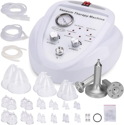 Meifuly Vacuüm cupping therapiesets met 30 kopjes en 3 pompen, verstelbare zuig- en 6 modi vacuümtherapiemachines