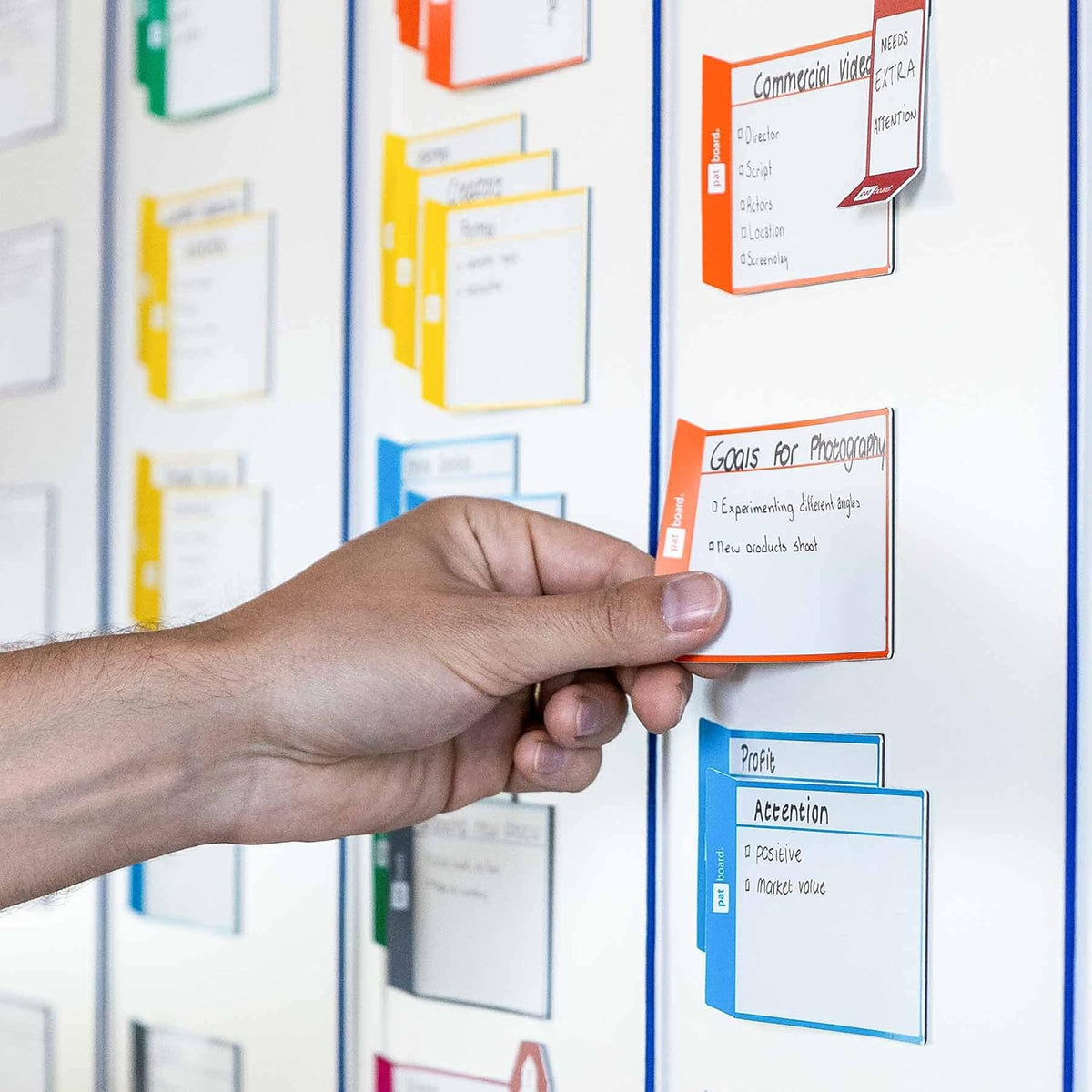 PATboard Scrum Board en Kanban Board - Basic Plus Toolset Magnetisch - Beschrijfbare Magneten voor Whiteboard - Agile Project Management