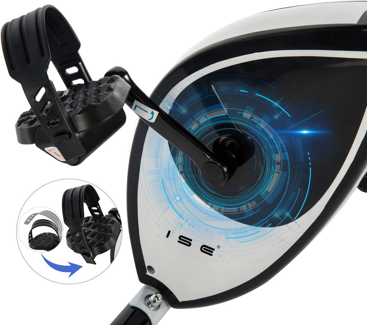 Hometrainer – Fitnessfiets – Trainingsfiets – Indoor Bike – Fietsapparaat – Inklapbaar Ontwerp – 8 Verstelbare Magnetische Weerstanden – LCD Display Met Hartslagmeter