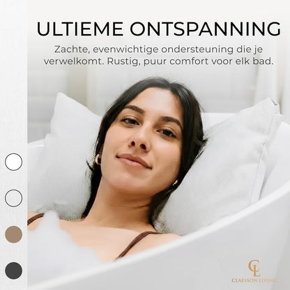 Badkussen Wit – Nekkussen Bad – Hoofdsteun Bad – Spa Kussen – Badkussen Voor In Bad – Ergonomische Ondersteuning – Snel Drogend Materiaal