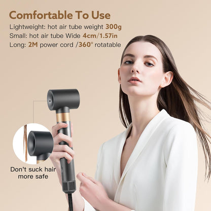 6-In-1 Haardroger – Föhn – Haarstyler – Föhnborstel – Multistyler – 110.000 Omw/Min – 500 Miljoen Ionen