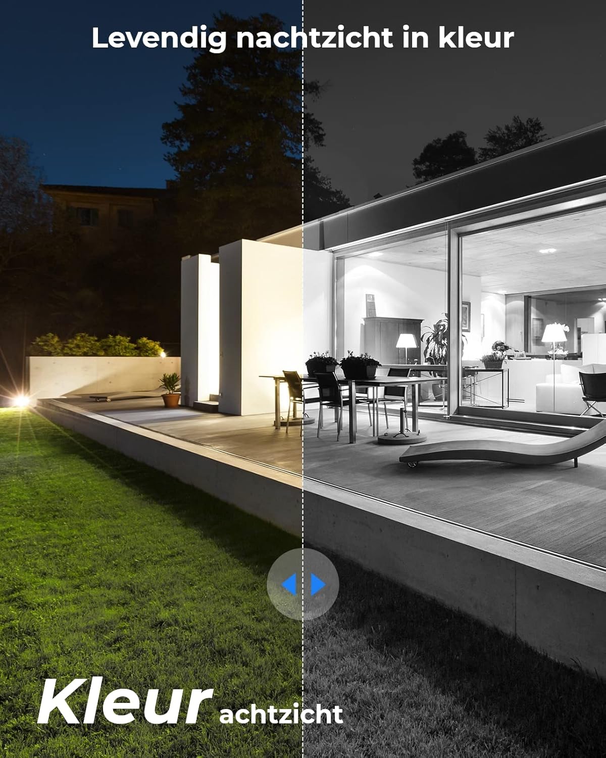 Beveiligingscamera - Wifi-beveiligingscamera - Camerabewaking - Draadloos - voor Buiten - 2.4 & 5GHz - 5MP - CCTV-camera - met AI-detectie van Mens - Huisdier - Automatisch Volgen - 3x Optische Zoom - Oudere Huisdieren - Tweerichtingsgeluid - Zwart