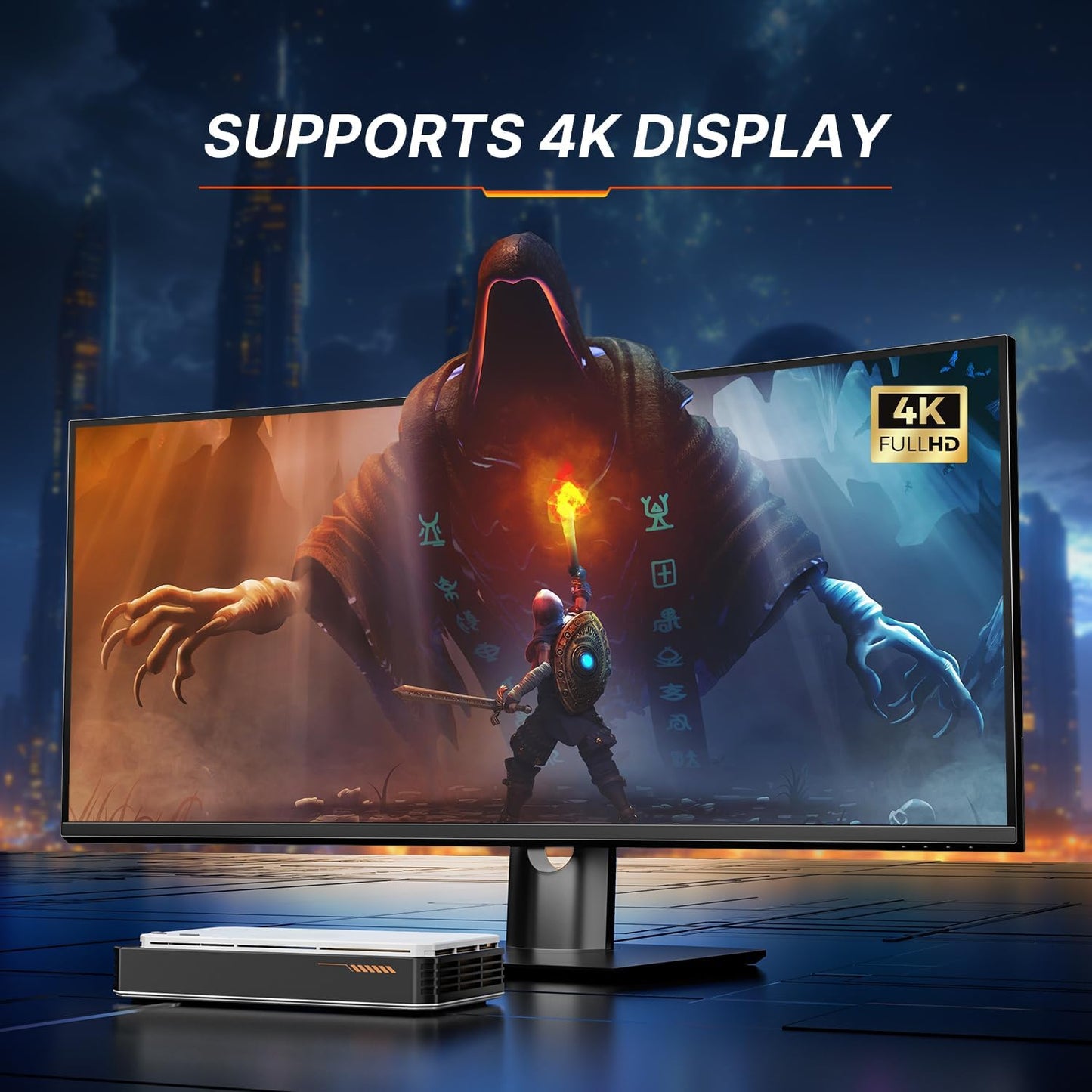 eGPU Dock – Externe Graphics Dock – Grafische Kaart Docking – Laptop GPU Expander – Externe GPU Behuizing – AMD Radeon RX 7600M XT 8GB GDDR6 – USB4.0 & Oculink Connectiviteit – M.2 NVMe SSD Slot – 4K Quad Display Support