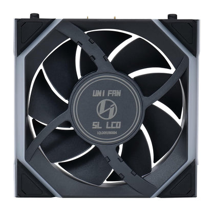 Lot +van+3+ventilatoren+behuizing+Lian+Li+Uni+Fan +SL+Wireless+LCD+RGB+-+12cm+%28Zwart%29