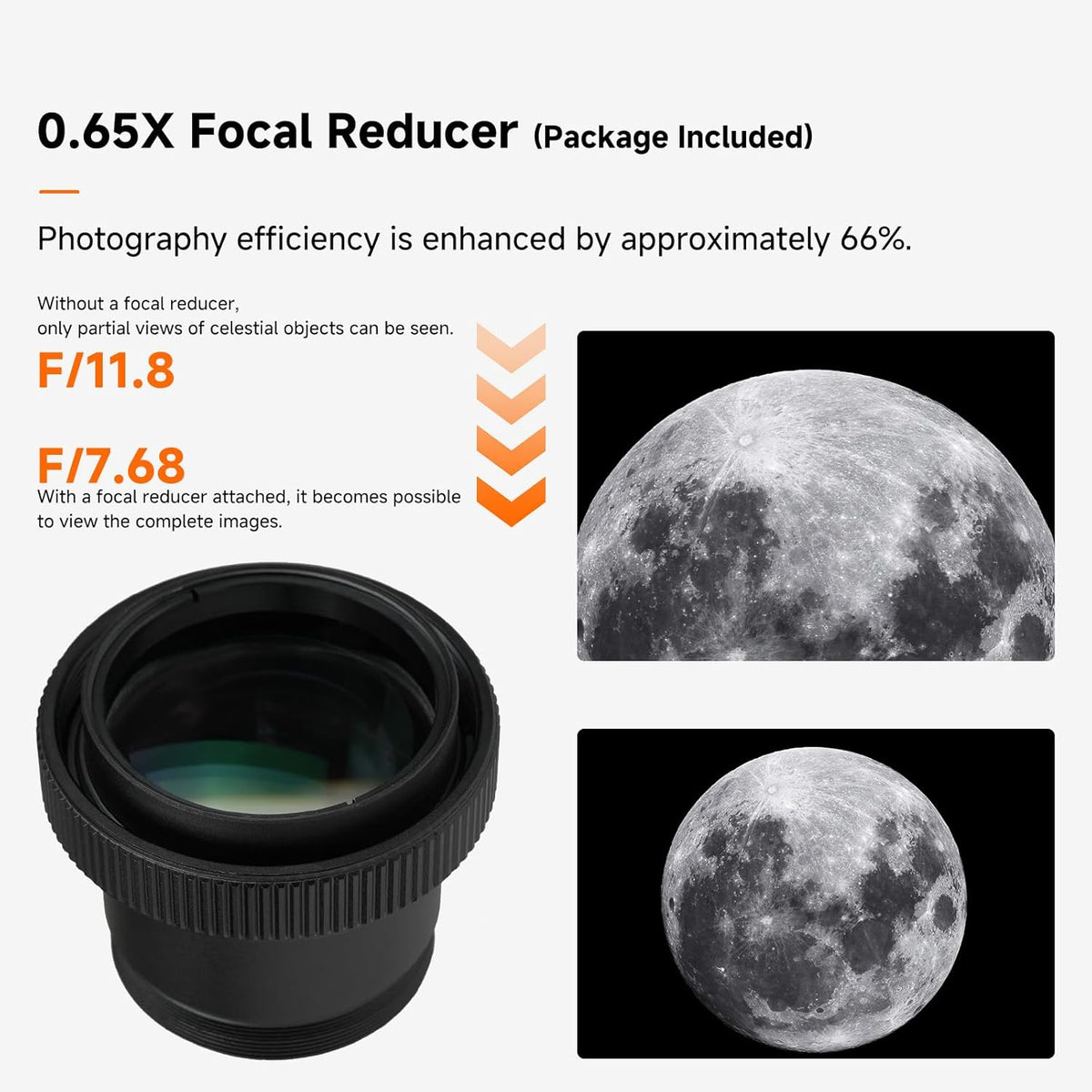 Svbony MK127 Adult Telescope, 127mm Aperture f/11.8 Telescope for Astronomy, Maksutov Cassegrain OTA, Dual-Speed Focus Catadioptric OTA for Visual Astronomy and Planetary - QUORE