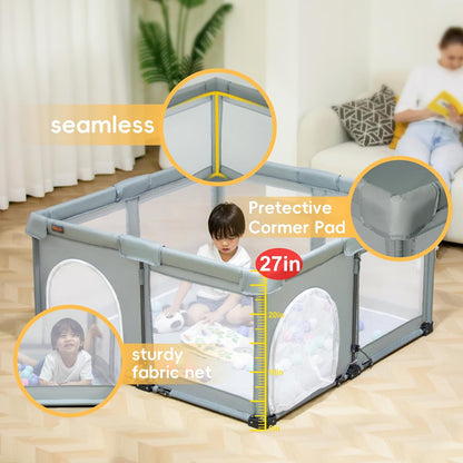 Heyo.Ja Baby Playpen (127 x 127 x 67 cm) - QUORE