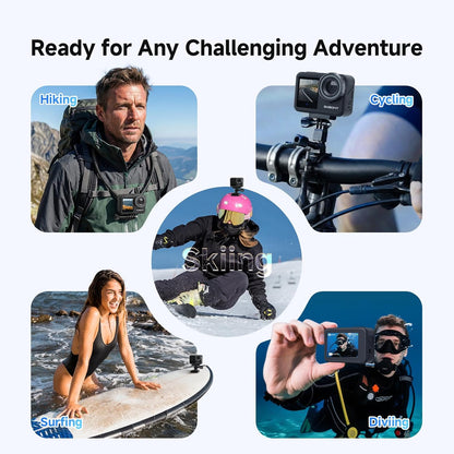 Actioncamera 4K – Actiecamera – Sportcamera – Outdoor Camera – Waterdichte Camera – Dual IPS Schermen – 30M Waterdicht Met Afstandsbediening