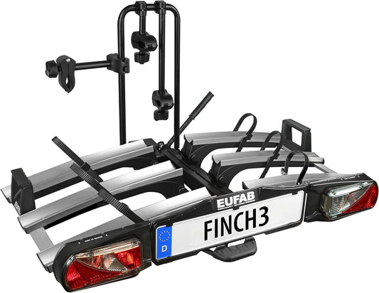 Fietsendrager – Fietsenrek – Trekhaakdrager – Bike Rack – Fietsdrager 3 Fietsen – Aluminium Rails – Inklapbaar met Voetbediening