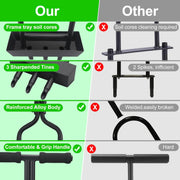 Gazonbeluchter - beluchter gazongereedschap, gazonbeluchter met bodemkern opbergbak, handmatige kernbeluchter voor tuinonderhoud